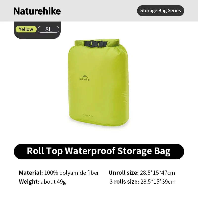 Naturehike Waterproof Dry Bag – Lightweight Roll Top Storage Sack