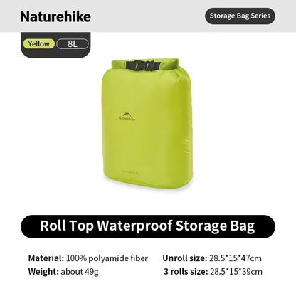 Naturehike Waterproof Dry Bag – Lightweight Roll Top Storage Sack