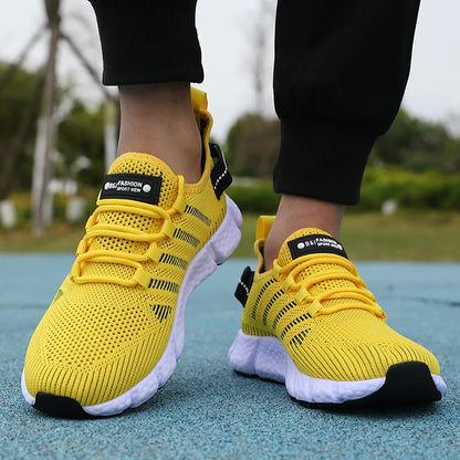 Men's Mesh Breathable Sneakers – Lightweight Casual Running Shoes