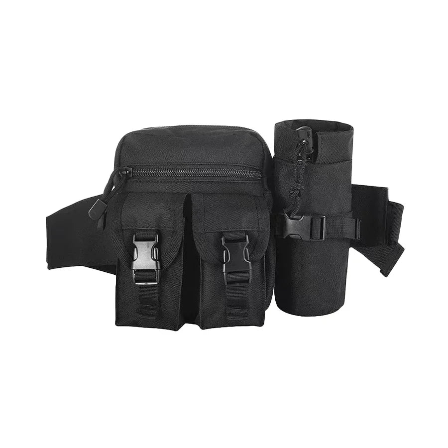 Tactical Waist Bag with Detachable Water Bottle Holder