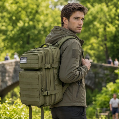 45L Tactical MOLLE Backpack – Large Capacity Travel & Outdoor Pack