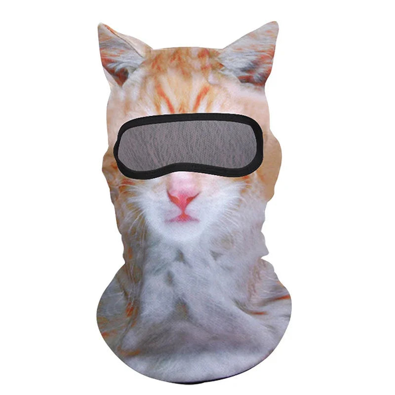 3D Cat Balaclava Full Face Mask – Ski, Motorcycle & Outdoor Hood
