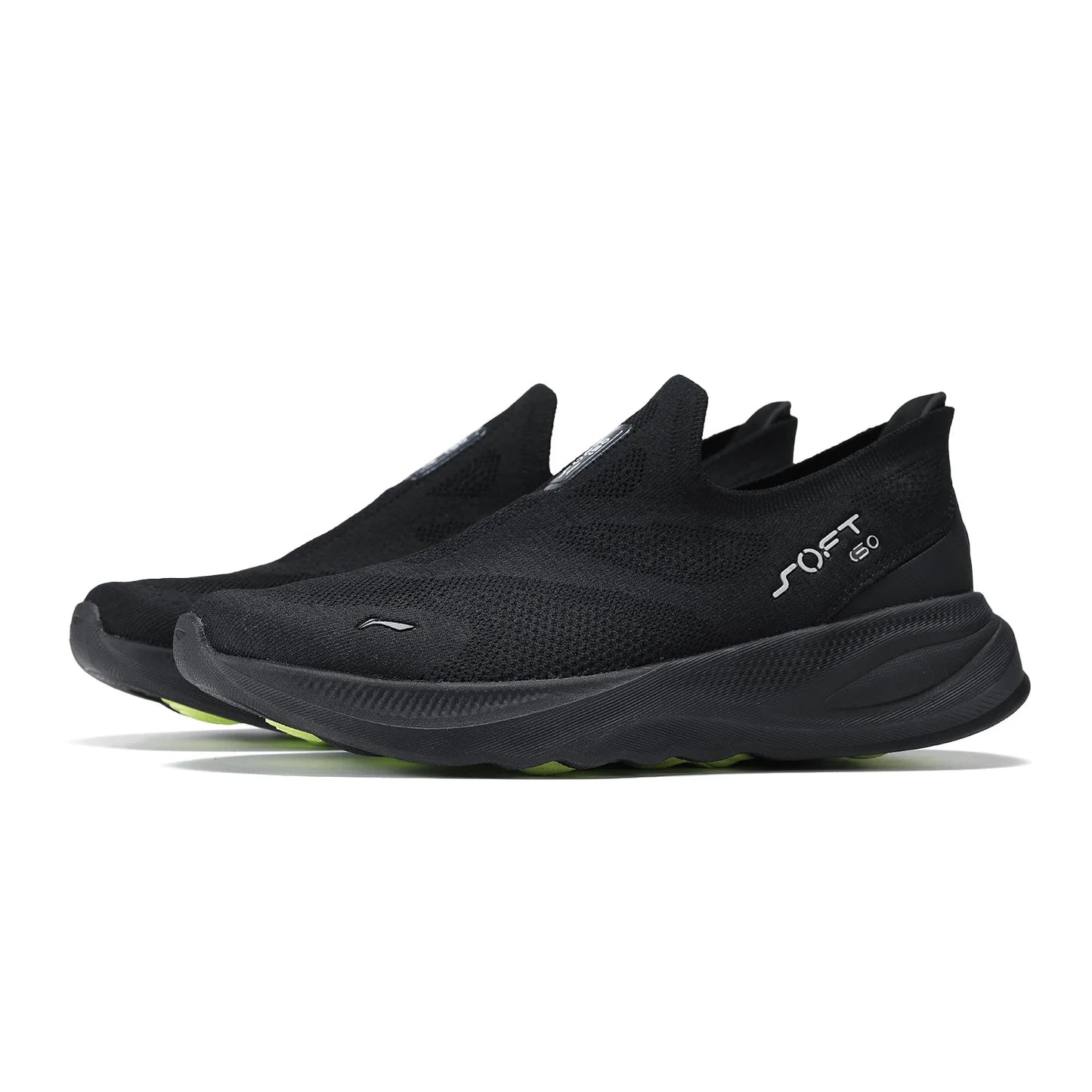 Slip-On Walking Shoes – Li-Ning Soft Go 2 Men's Knit Sneakers