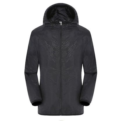 Waterproof Hiking Jacket for Men & Women – Quick Dry Outdoor Hooded Windbreaker