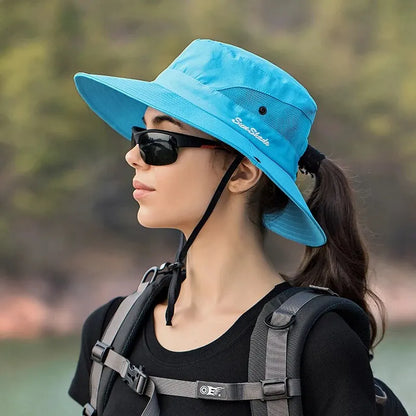 Wide Brim Sun Hat – Foldable Outdoor UV Protection Hat
