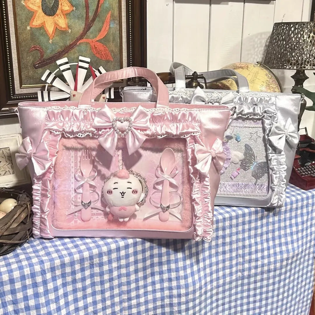 Ita Bag Transparent Window Tote – Y2K Kawaii Crossbody Shoulder Bag
