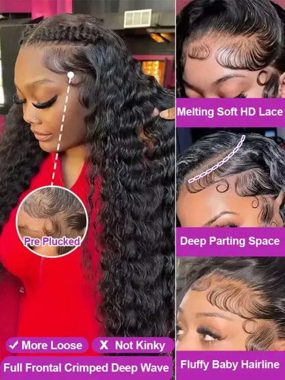 250 Density 13x6 Hd Transparent Jerry Curly Lace Front Wig Brazilian Frontal 13x4 Pre Plucked Human