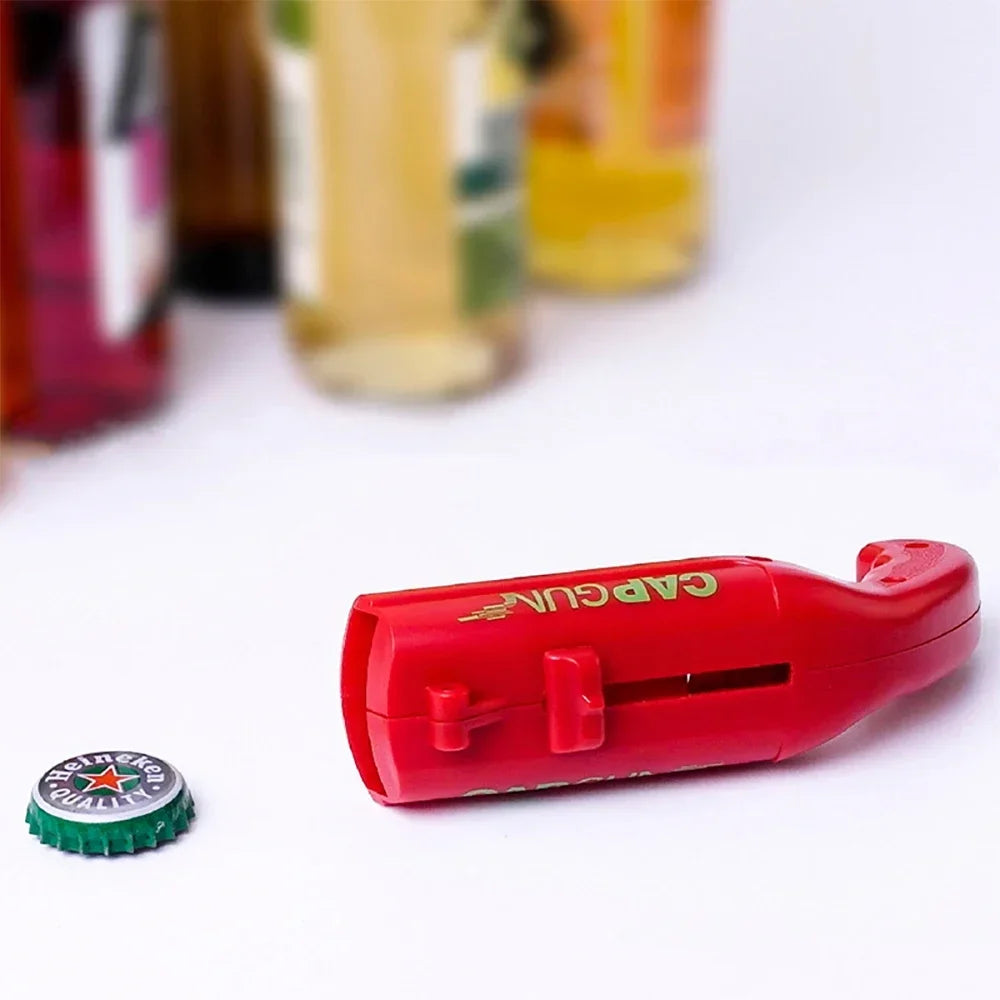Cap Gun Beer Bottle Opener Portable Beverage Drinking Opening Launcher Kitchen Party Supply Bar Tool