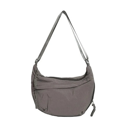 Crossbody Shoulder Bag Minimalist Crescent Dumpling Style