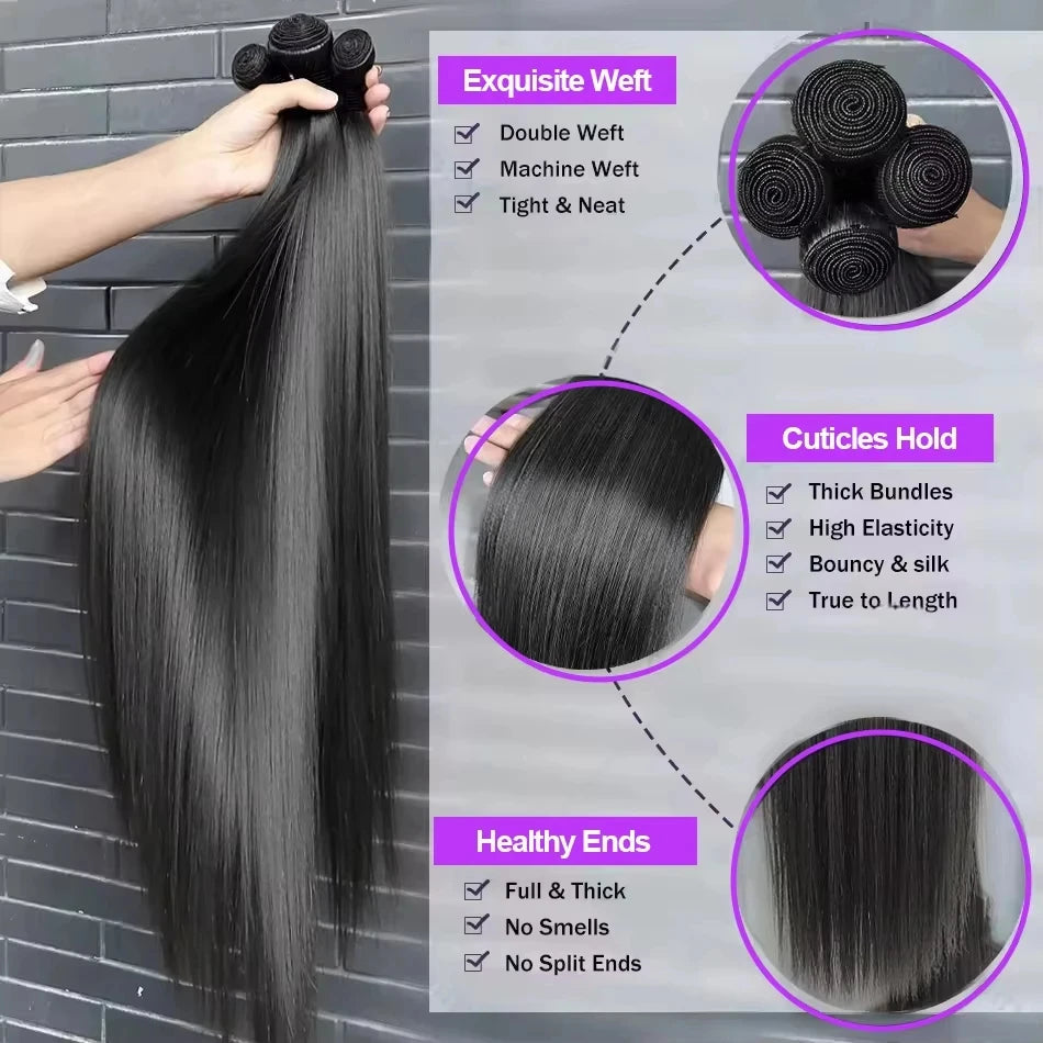 Bone Straight Bundles Human Hair 12a Unprocessed Virgin Raw 1 3 4 Vietnamese 28 30 Inch Bundled