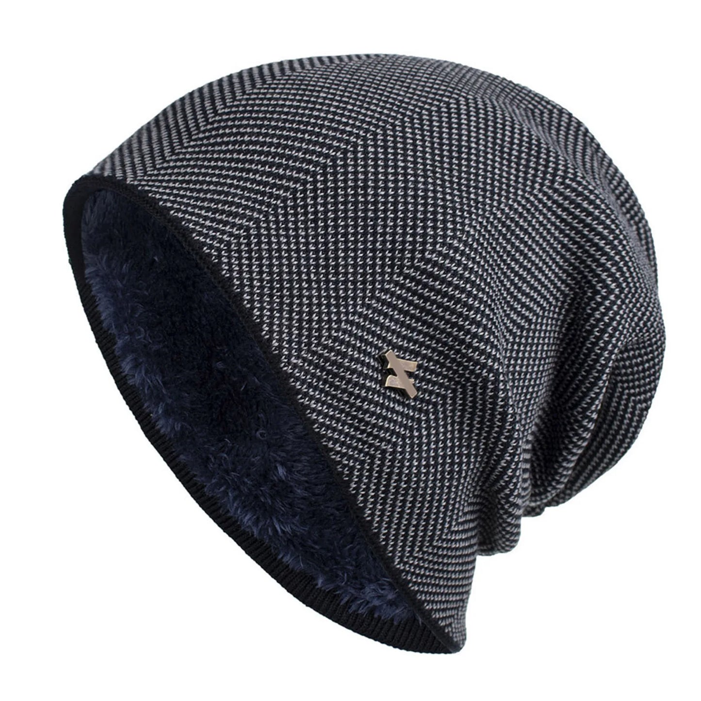 Fleece-Lined Knit Beanie – Warm Winter Hat for Men & Women