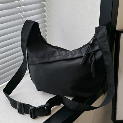 Lightweight Crossbody Shoulder Bag – Casual Nylon Sling