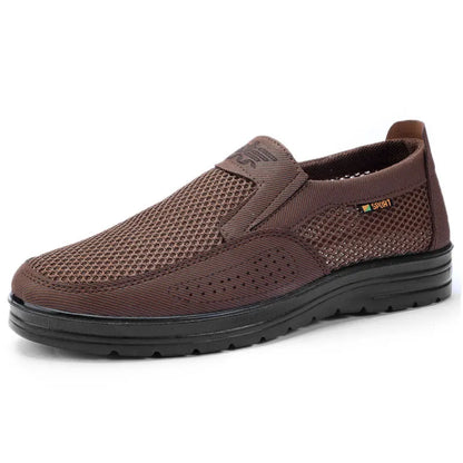 Men's Breathable Mesh Slip-On Casual Shoes – Chunky Sole