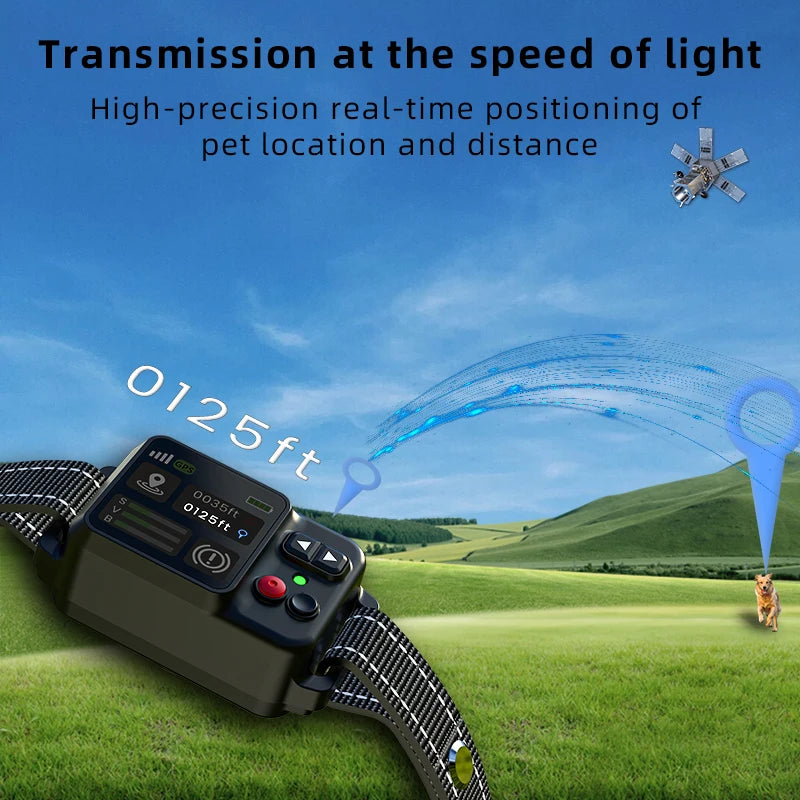 GPS Wireless Dog Fence – Outdoor Waterproof Anti-Loss Containment System