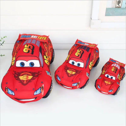 Lightning McQueen Plush Toy – Disney Cars Stuffed Car, 3 Sizes