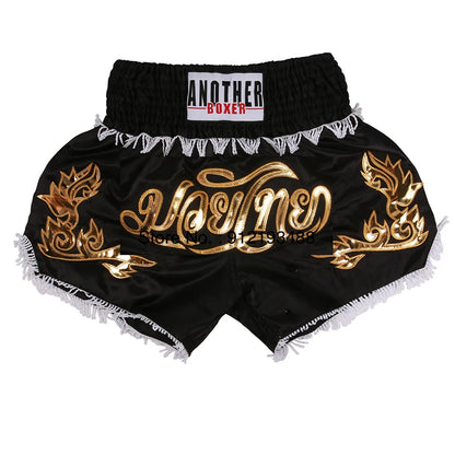 Muay Thai Shorts – Embroidery Kickboxing & Martial Arts Training Pants