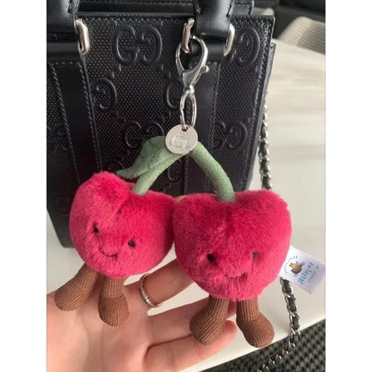 Kawaii Plush Keychain Bag Charm – Cute Food & Animal Mini Plush Toy