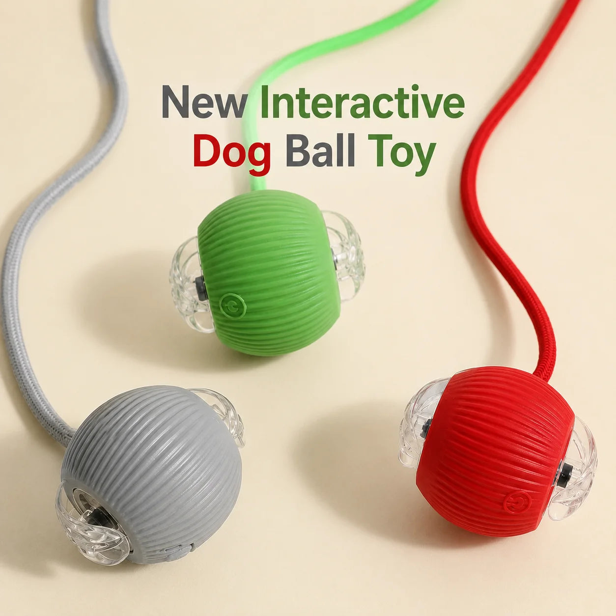 Interactive Rolling Ball Toy for Dogs & Cats – Rechargeable with Sound