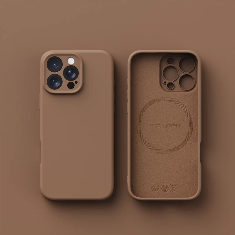 Original Magnetic Magsafe Phone Case Iphone 16 15 14 12 13 17 Pro Max Plus Liquid Silicone Wireless