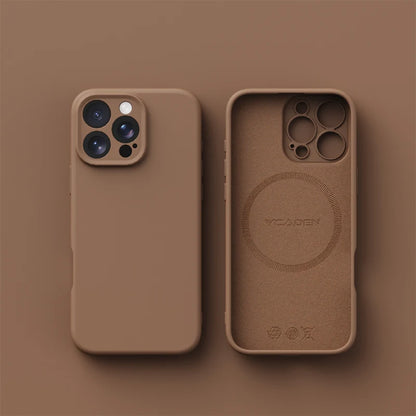 Original Magnetic Magsafe Phone Case Iphone 16 15 14 12 13 17 Pro Max Plus Liquid Silicone Wireless