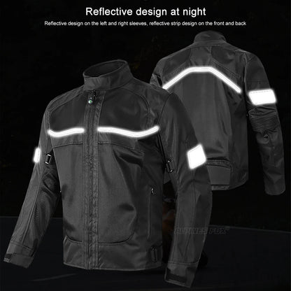 Vemar Men's Motorcycle Jacket – Mesh Motocross Protective Riding Coat