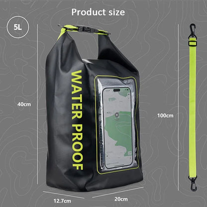 Waterproof Dry Bag with Touch Screen Window – 2L & 5L