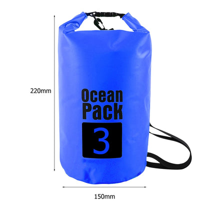 Waterproof Dry Bag – Foldable Roll-Top Pack 2L 3L 5L 10L 15L