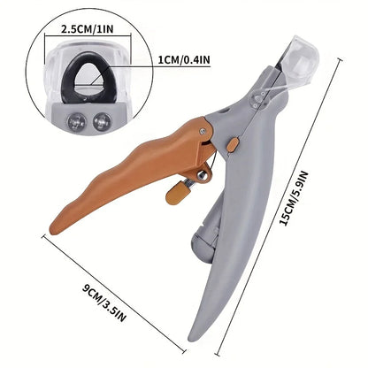 Professional Pet Nail Clipper with LED Light for Dogs & Cats