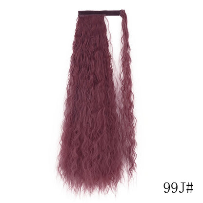 Wrap Around Ponytail Extension – Long Straight Synthetic Clip-In