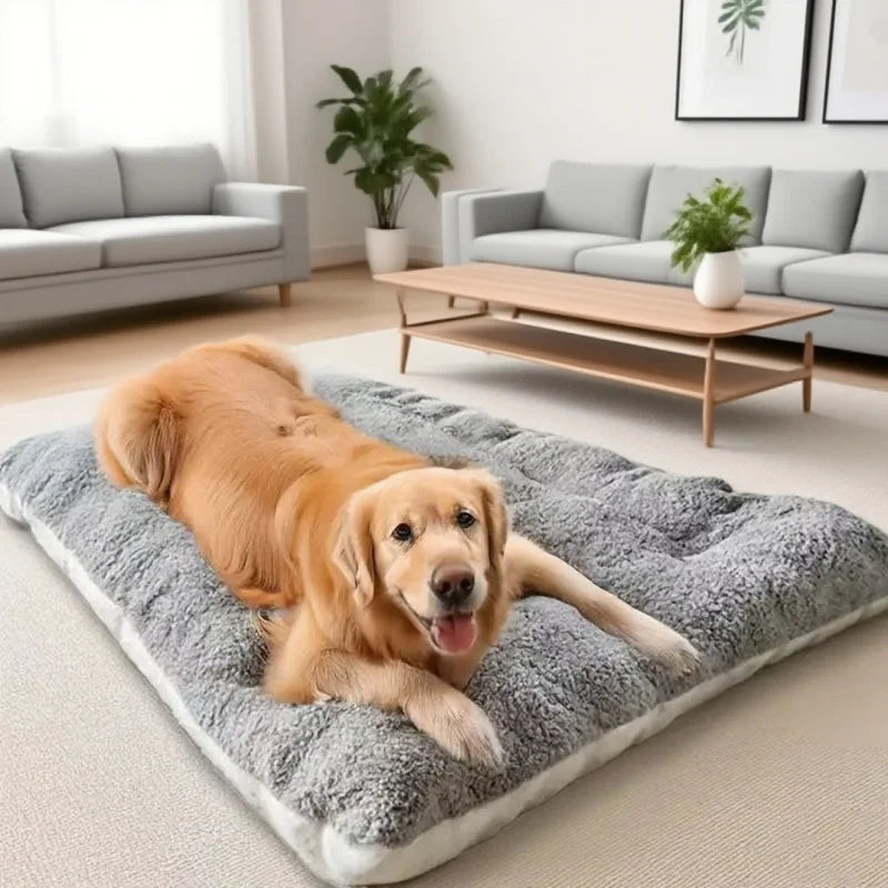Extra Large Plush Dog Bed Mat Super Soft Thickened Pet Sofa