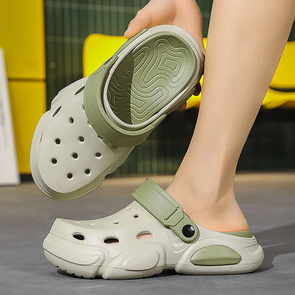 Men's Thick-Sole Clog Sandals – Non-Slip Breathable Beach Slippers