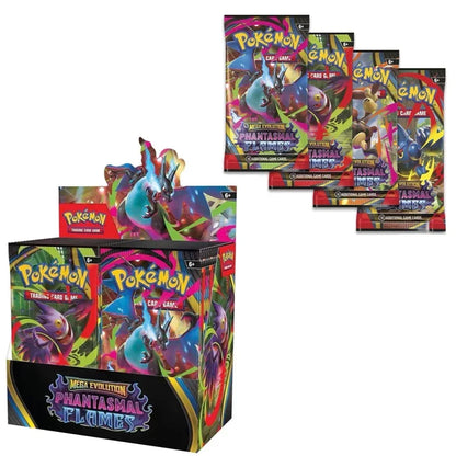 360 Pack Pokémon Mega Evolution Phantasmal Flames English Trading Cards