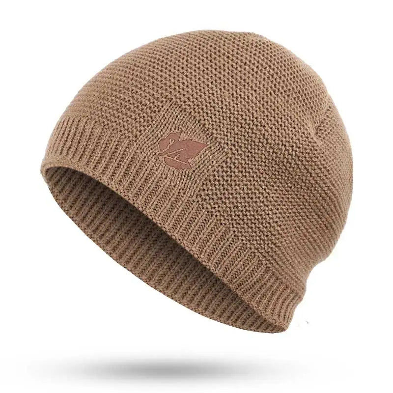 Winter Knit Beanie Hat Fleece Lined Warm Slouchy Cap