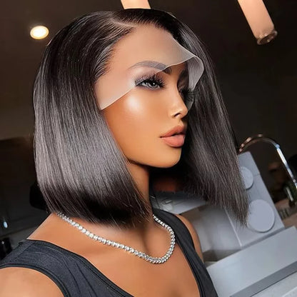 Bone Straight Bob Wig 13x4 / 4x4 Lace Front Human Hair Pre-Plucked Brazilian