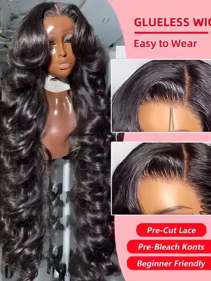 40 42 Inch 250 Wear Go Glueless Wigs Body Wave Human Hair 13x4 13x6 Wet Wavy Hd Lace Frontal Women