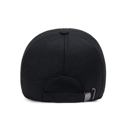 Winter Baseball Cap with Ear Flaps – Men's Warm Thick Hat