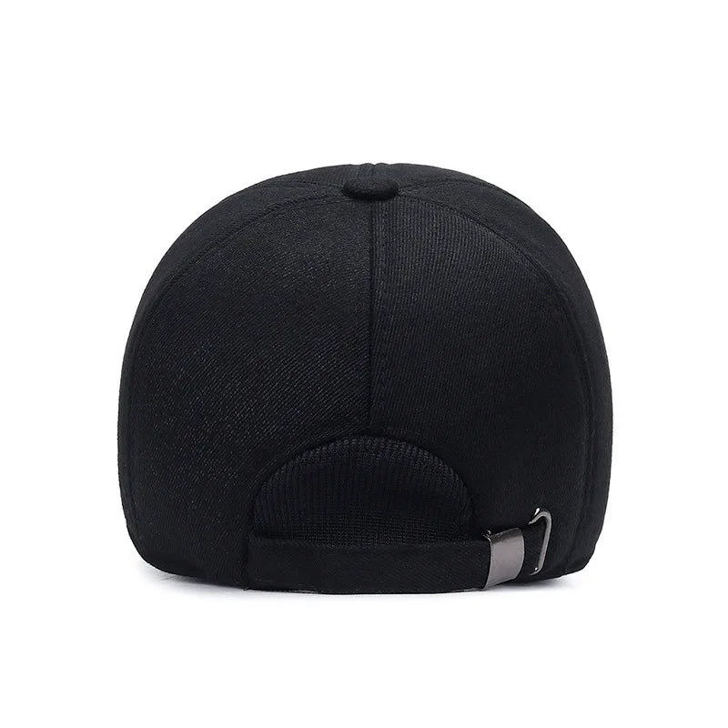 Winter Baseball Cap with Ear Flaps – Men's Warm Hat