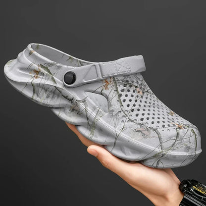Plus Size EVA Clogs – Unisex Breathable Camo Beach Sandals