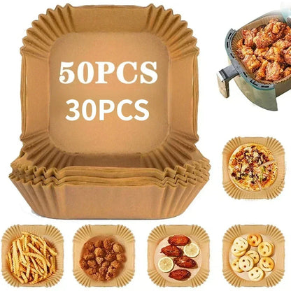 Air Fryer Disposable Paper Liners – Round & Square