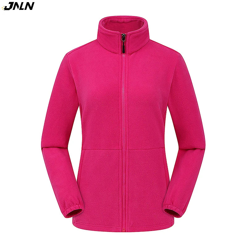 Women's Polar Fleece Jacket – Windproof Thermal Outdoor Coat