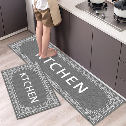Anti-Slip Kitchen Floor Mat Set – Soft Washable Area Rug for Kitchen, Bedroom & Hallway