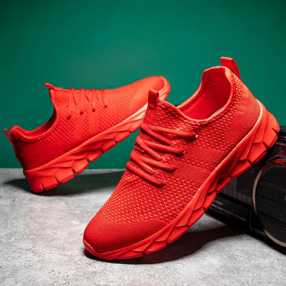 Men's Breathable Mesh Sneakers Lightweight Running Shoes Plus Size