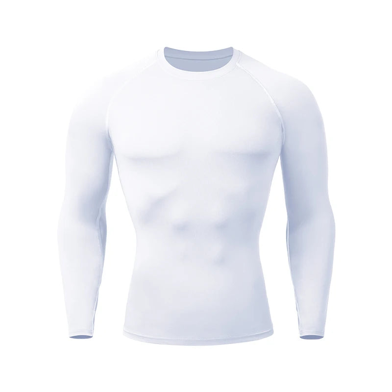 Men's Compression Shirt – Long Sleeve Rashguard for Gym & Sports