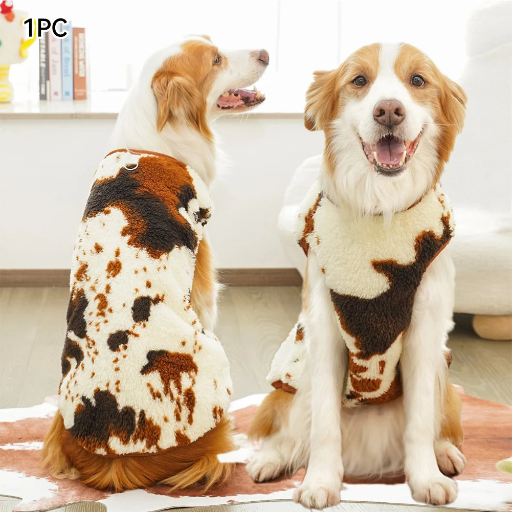Dog Fleece Pajamas – Warm Winter Pet Coat for Small to Large Dogs