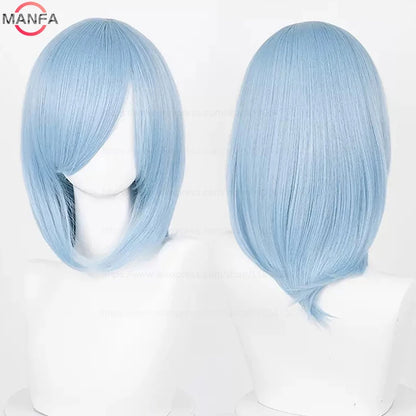 Anime Cosplay Wig - 40cm Medium Straight Wig with Bangs