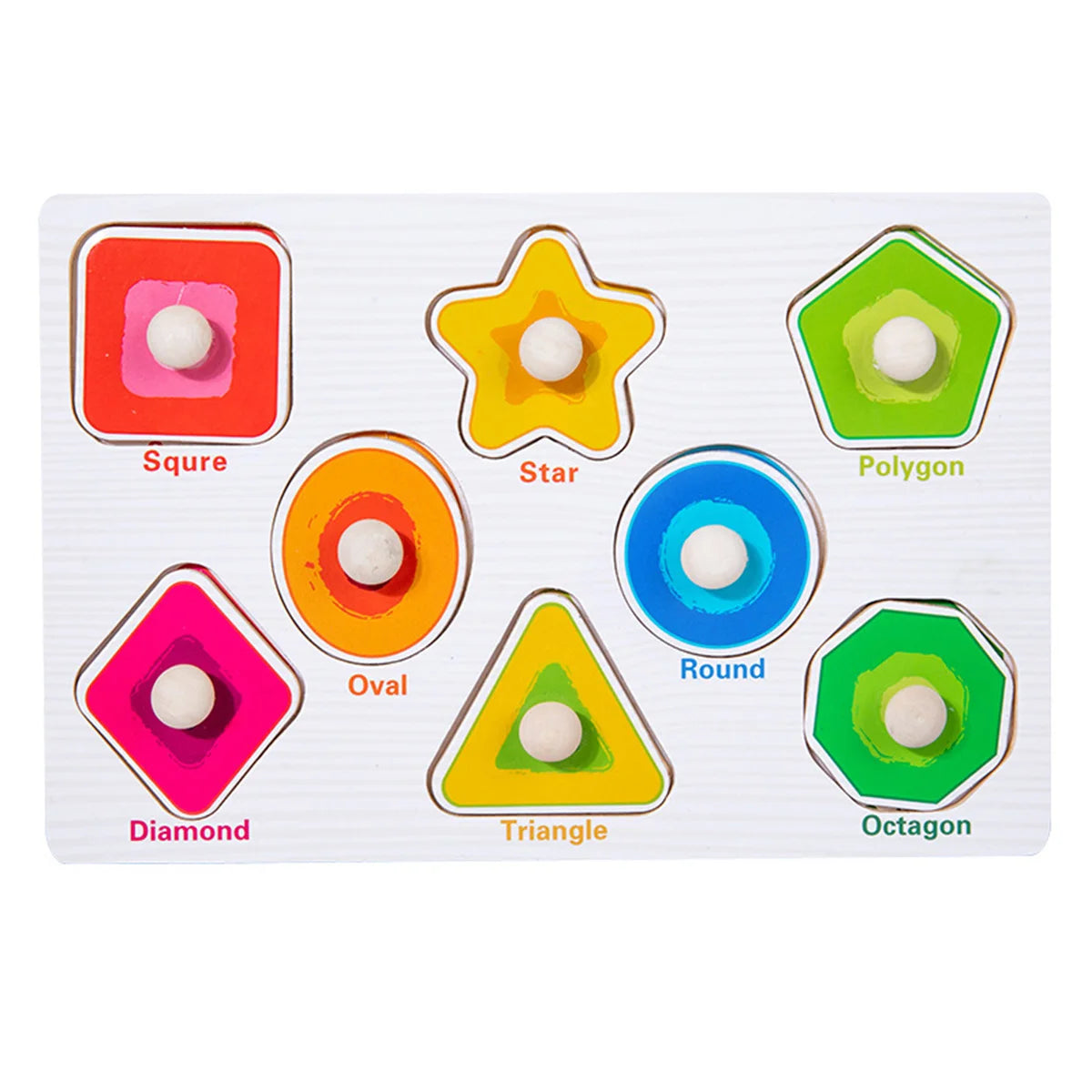 Wooden Peg Puzzle for Kids – Montessori Educational Toy