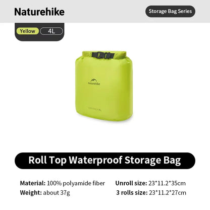 Naturehike Waterproof Dry Bag – Lightweight Roll Top Storage Sack