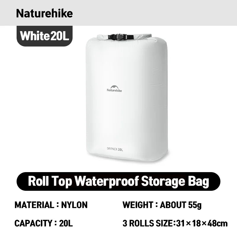 Naturehike Waterproof Dry Bag – Lightweight Roll Top Storage Sack