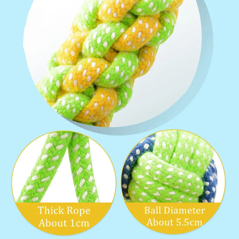 Dog Rope Chew Toy – Interactive Cotton Rope Toy for Dogs