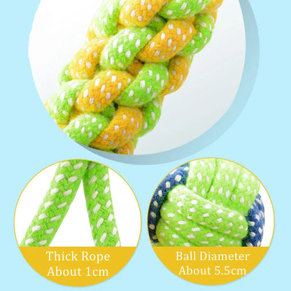 Dog Rope Chew Toy – Interactive Cotton Rope Toy for Dogs
